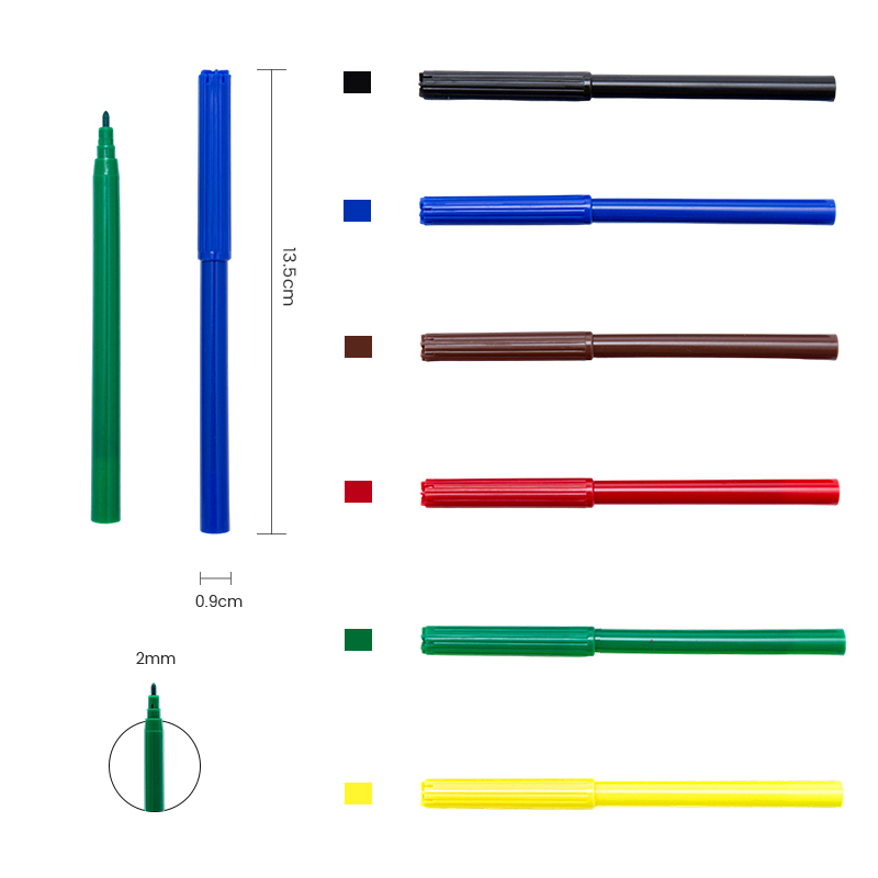 Многоцветный акварельный маркер с вентиляционным колпачком