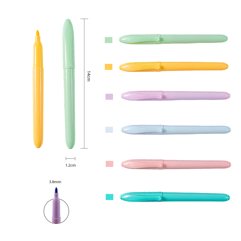 Круглый акварельный маркер с пряжкой