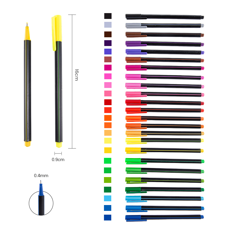 Sketch Micro Lines Smooth Triangle Fineliner