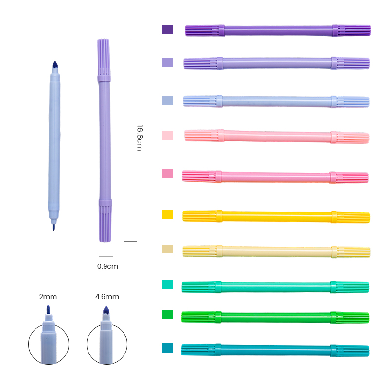 Двусторонняя ручка с гуашью