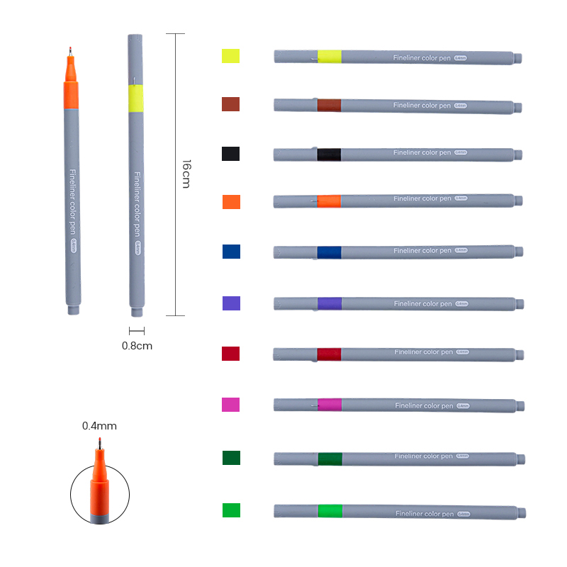 Цветной эскиз Художественный рисунок Комфорт Fineliner