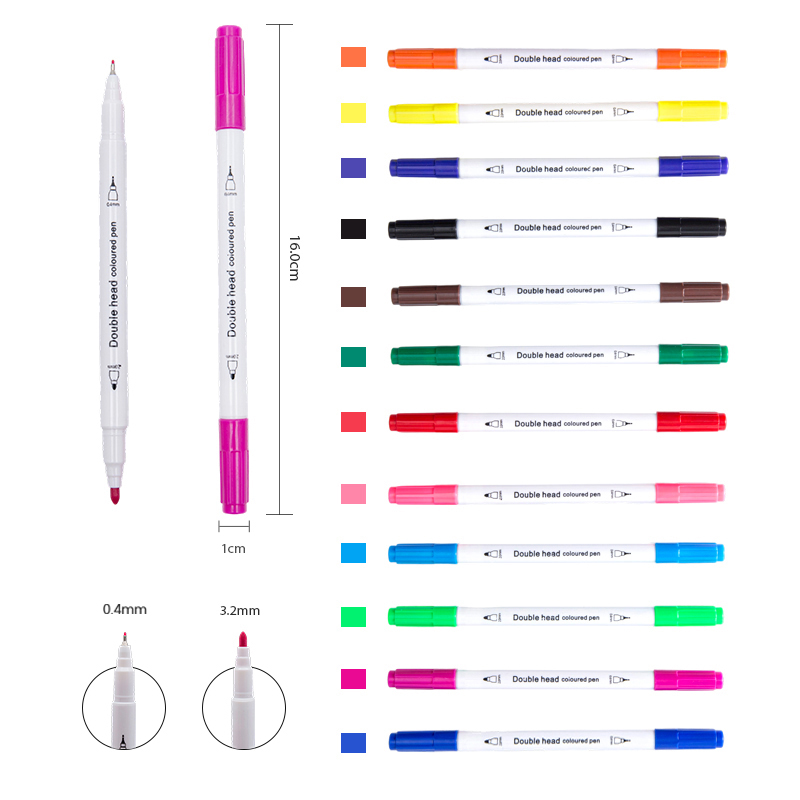 Двусторонняя ручка для подписи и акварели
