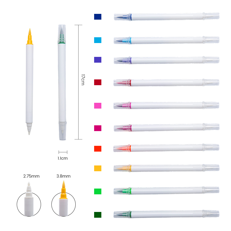 Стираемая акварельная двухсторонняя ручка
