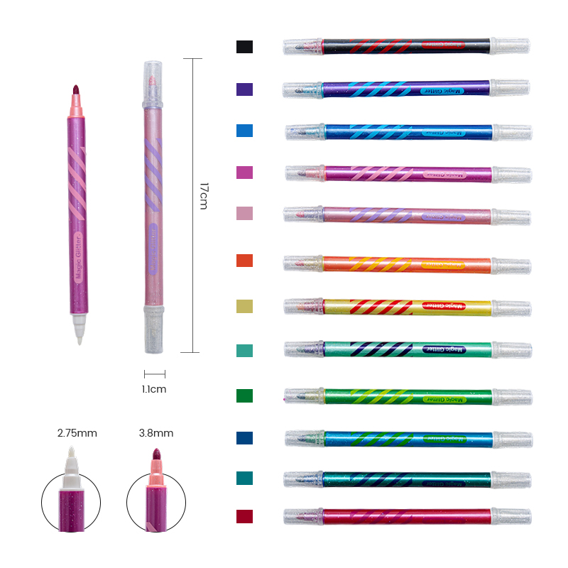 Двусторонняя ручка с круглой головкой и меняющей цвет вспышкой