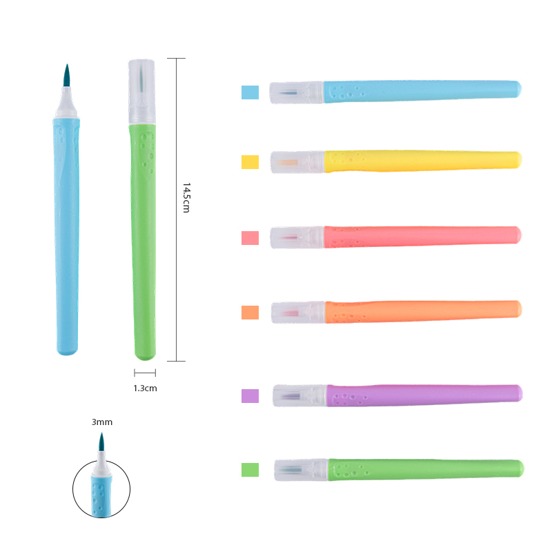 Удобный на ощупь маркер-кисть с прозрачной крышкой