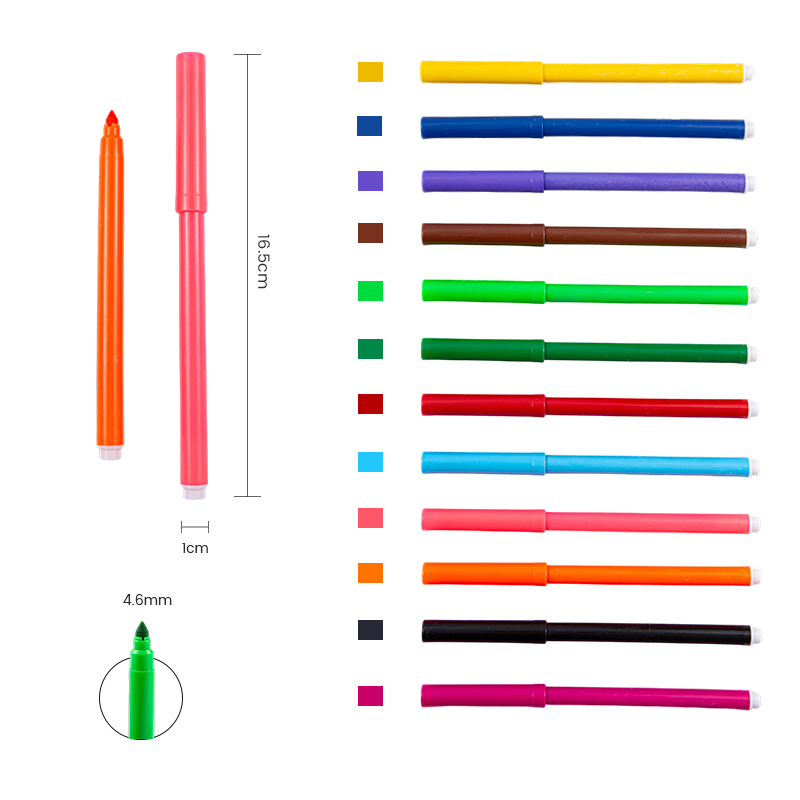 Водорастворимый акварельный маркер с закрытым наконечником