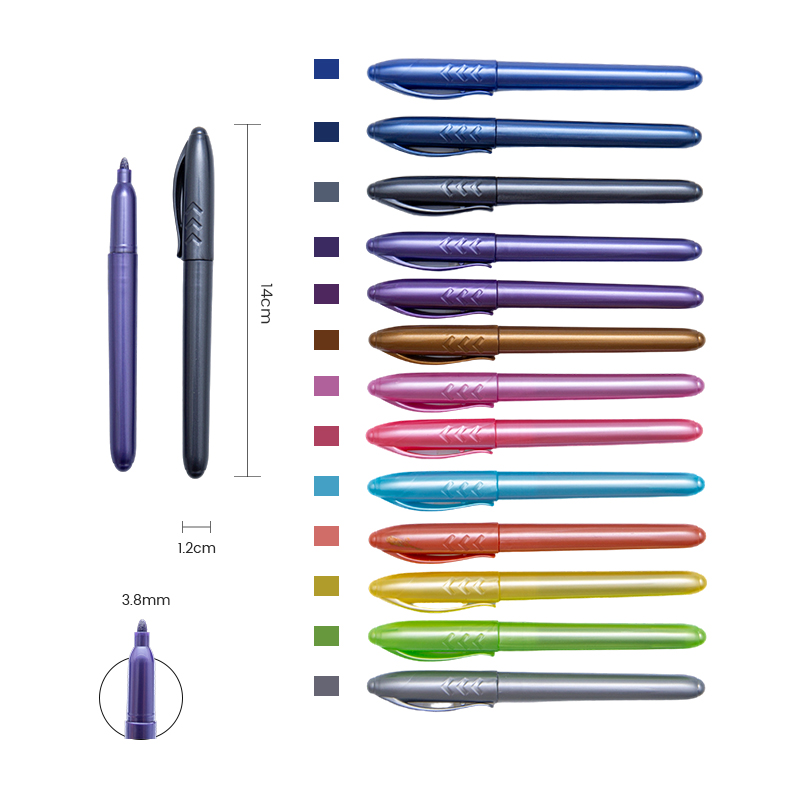 Металлический глянцевый гладкий стабильный металлический маркер