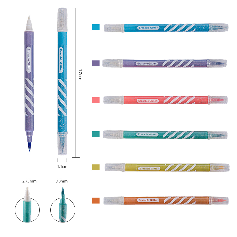 Стираемый маркер цвета блесток