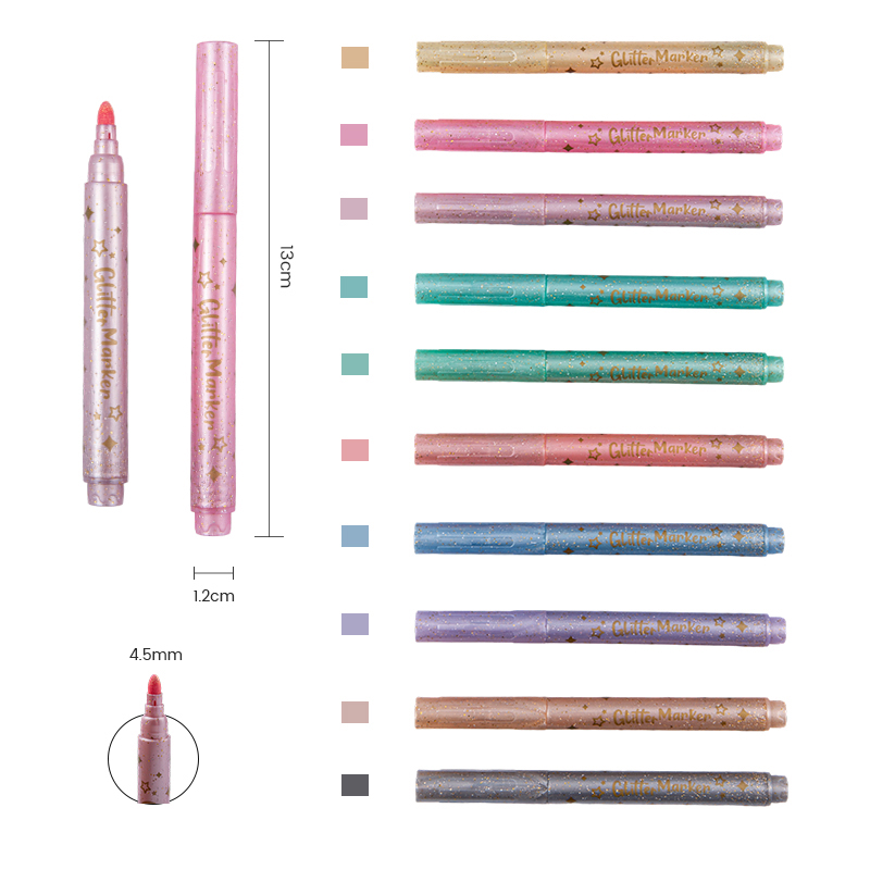 Блестящая гуашь Блестящая ракушка Блестящий маркер цвета