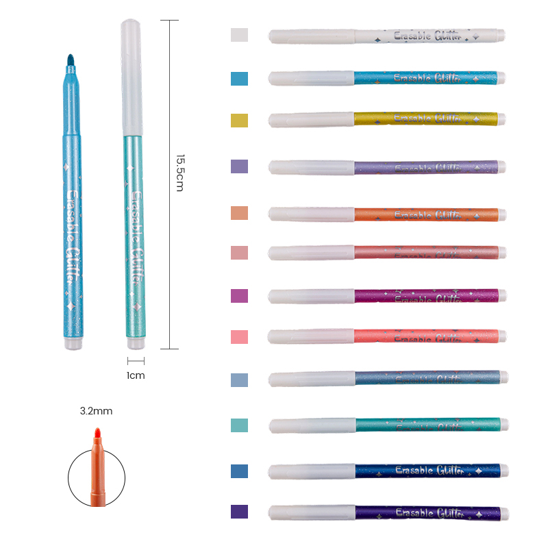 Стираемый маркер цвета блесток