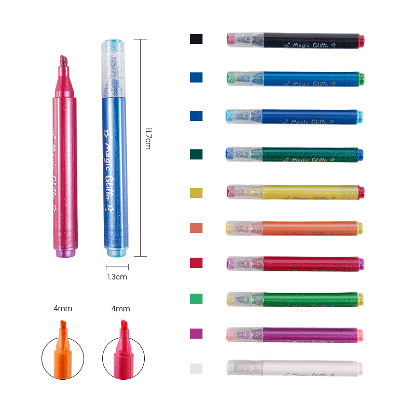 Блестящие маркеры, меняющие цвет