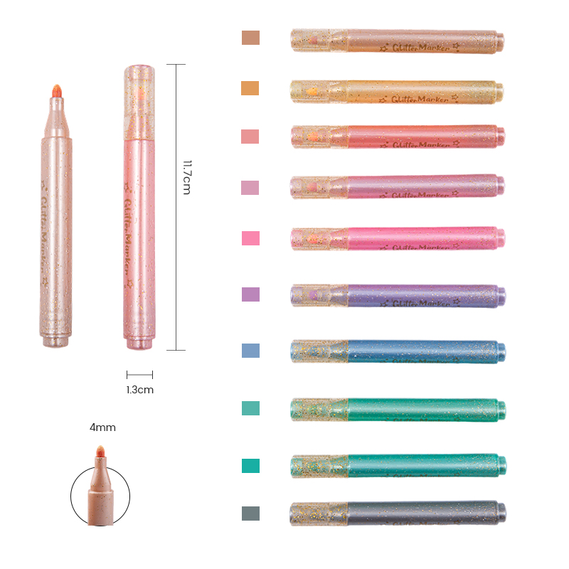 Золотые блестки гуашь чернила блестки цветной маркер